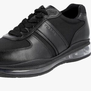 4E2858 Prada Air Sole Sneakers Black Size 9.5 / 10